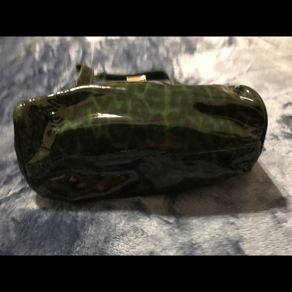 Jimmy Choo Roquette Bag Green Black Leopard Print - Picture 11 of 14